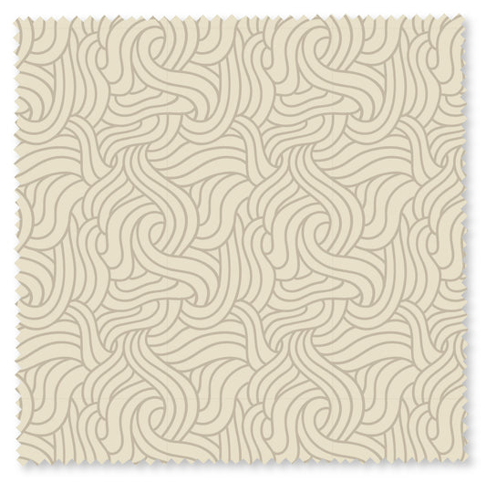 Felicity Fabric - Strands - Cream