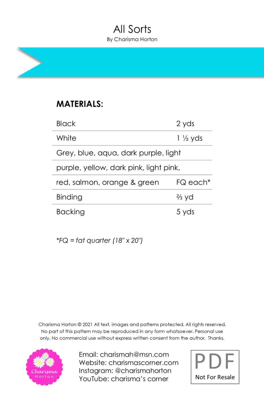 All Sorts Quilt Pattern