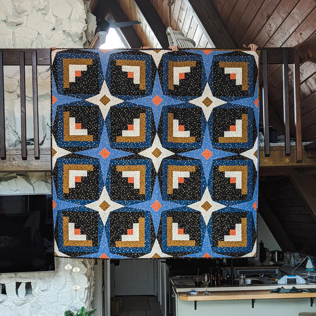 Sky Cabin by Toad & Sew - Quilt Kit - Throw Size