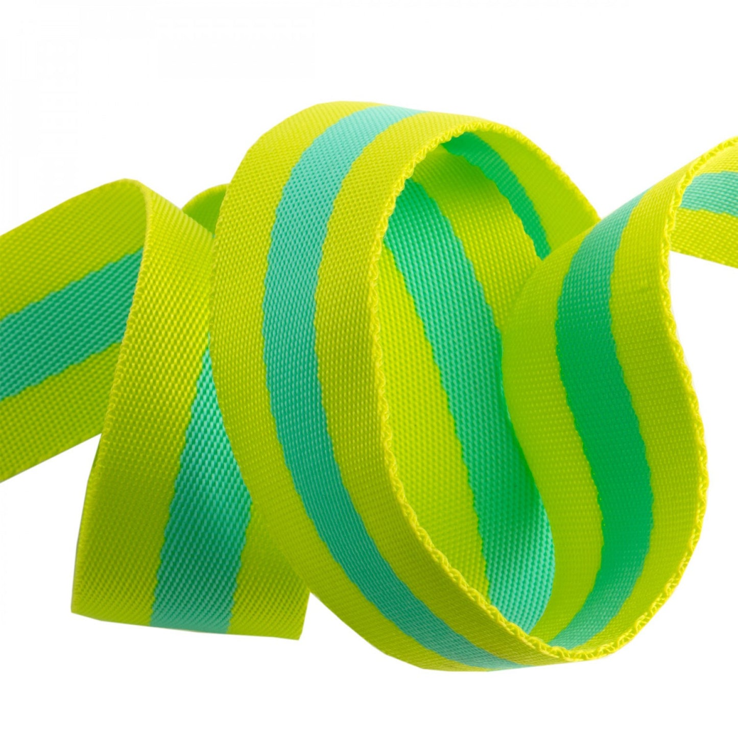 Tula Pink Webbing 2yd x 1.5" - Lime and Turquoise - Soul Stitchery