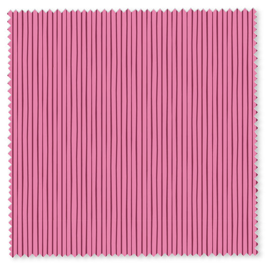 Felicity Fabric - Rows - Pink