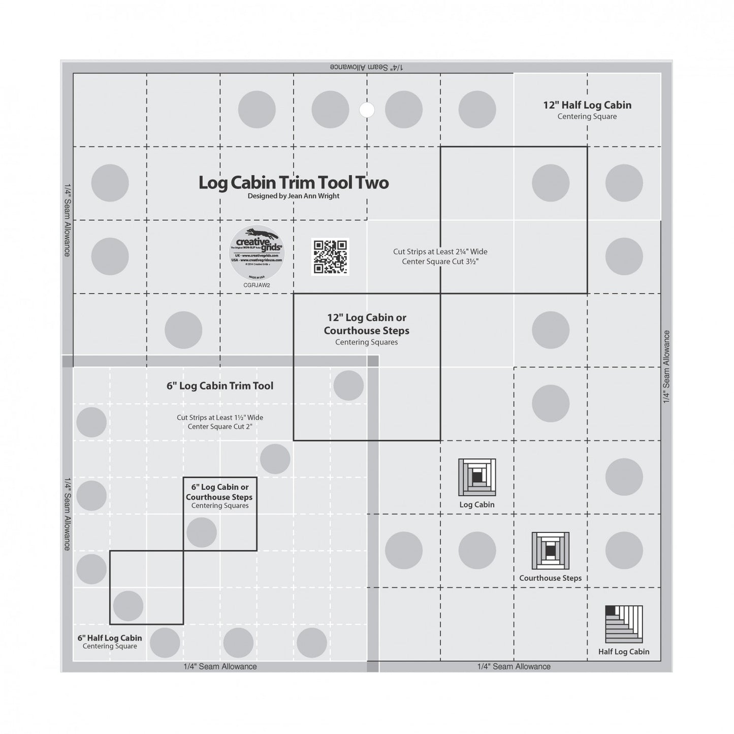 Creative Grids Log Cabin Trim Tool Two