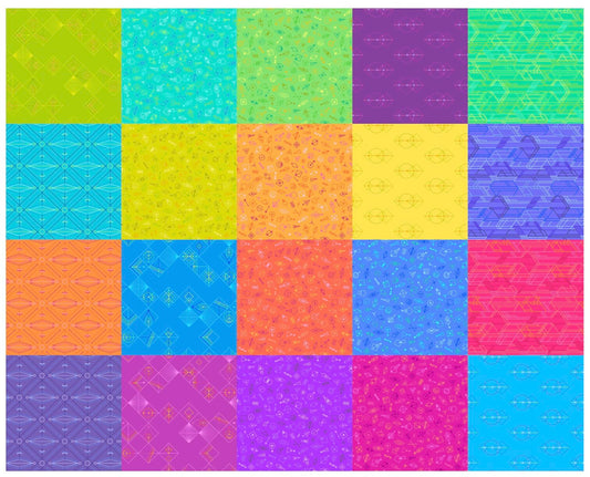 Deco Glo II - Giucy Giuce - Fat Quarter Bundle - 20 FQs