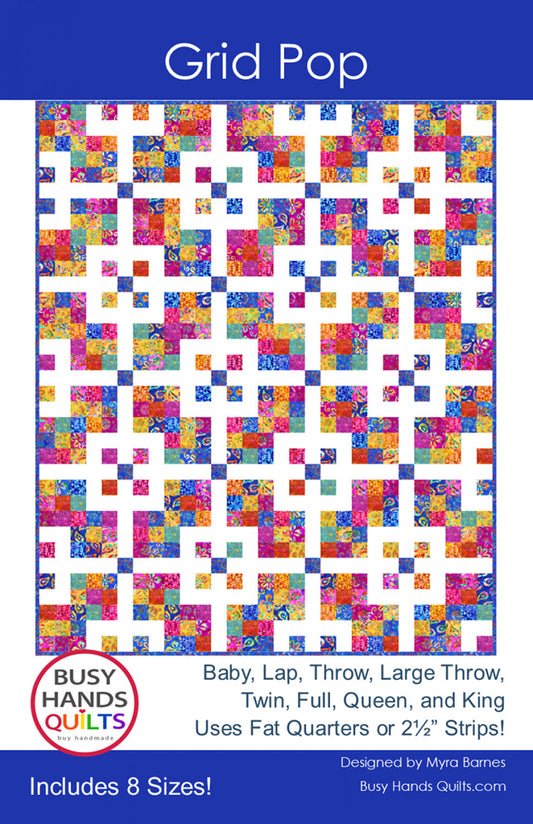 Grid Pop Kit - Throw Sized - Tula Pink Neon True Colors