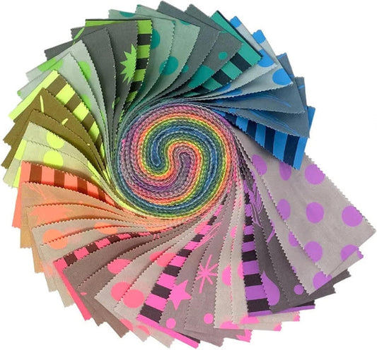 Neon True Colors - Jelly Roll - 2-1/2" strips - Tula Pink True Colors