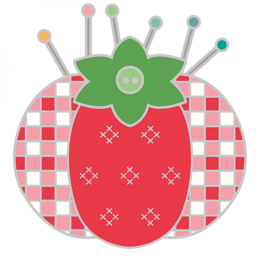 My Happy Place Tomato Pin Cushion Needle Minder